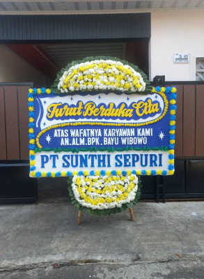 Papan Bunga Duka di Pameungpeuk